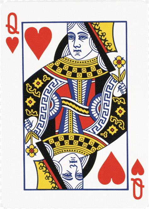 queen of hearts playing card.